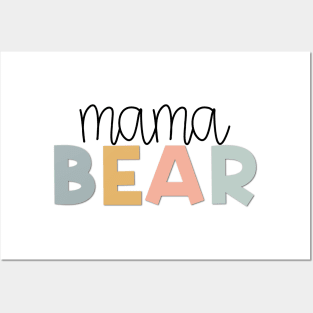 Mama Bear Muted Pastels Posters and Art